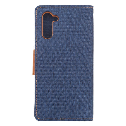 GOOSPERY CANVAS DIARY Horizontal Flip PU Leather Case with Card Slots & Wallet & Holder for Galaxy Note 10(Navy Blue)-garmade.com
