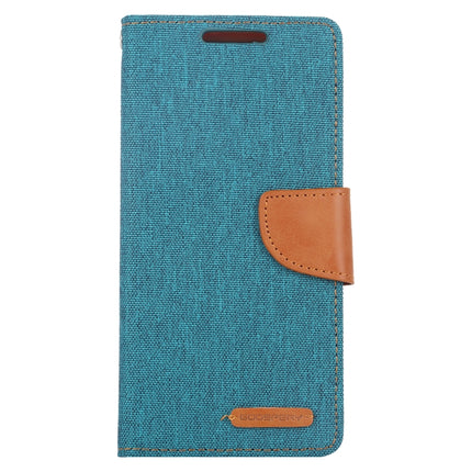 GOOSPERY CANVAS DIARY Horizontal Flip PU Leather Case with Card Slots & Wallet & Holder for Galaxy Note 10(Green)-garmade.com