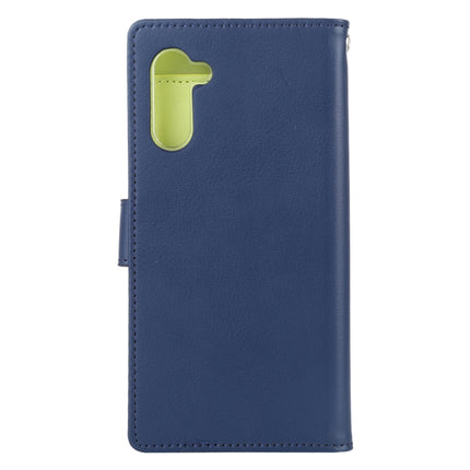 GOOSPERY RICH DIARY PU + TPU Crazy Horse Texture Horizontal Flip Leather Case with Card Slots & Wallet for Galaxy Note 10(Navy Blue)-garmade.com