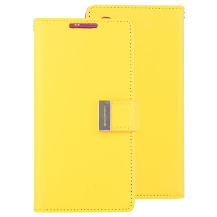 GOOSPERY RICH DIARY PU + TPU Crazy Horse Texture Horizontal Flip Leather Case with Card Slots & Wallet for Galaxy Note 10(Yellow)-garmade.com