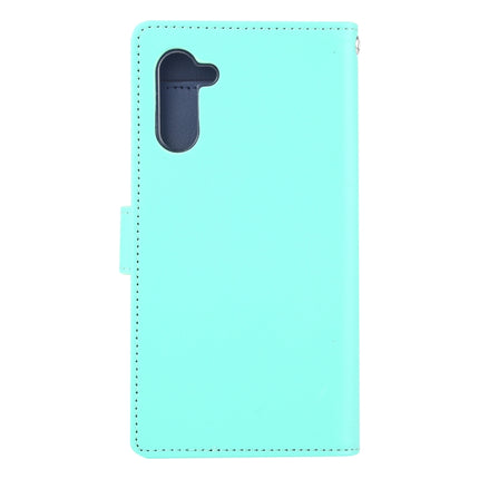 GOOSPERY RICH DIARY PU + TPU Crazy Horse Texture Horizontal Flip Leather Case with Card Slots & Wallet for Galaxy Note 10(Mint Green)-garmade.com