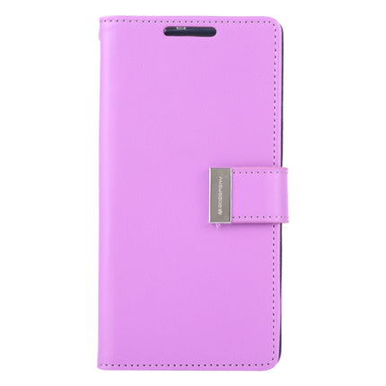 GOOSPERY RICH DIARY PU + TPU Crazy Horse Texture Horizontal Flip Leather Case with Card Slots & Wallet for Galaxy Note 10(Purple)-garmade.com