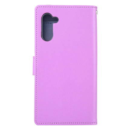 GOOSPERY RICH DIARY PU + TPU Crazy Horse Texture Horizontal Flip Leather Case with Card Slots & Wallet for Galaxy Note 10(Purple)-garmade.com