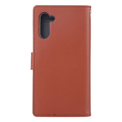 GOOSPERY RICH DIARY PU + TPU Crazy Horse Texture Horizontal Flip Leather Case with Card Slots & Wallet for Galaxy Note 10(Brown)-garmade.com