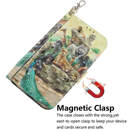 3D Colored Drawing Horizontal Flip Leather Case, with Holder & Card Slot & Wallet For Galaxy Note 10(Zoo)-garmade.com