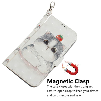 3D Colored Drawing Horizontal Flip Leather Case, with Holder & Card Slot & Wallet For Galaxy Note 10(Cute Cat)-garmade.com