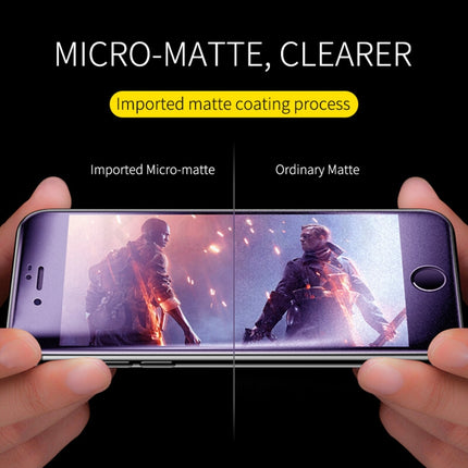 25 PCS AG Matte Anti Blue Light Full Cover Tempered Glass Film For Phone 8 / 7-garmade.com