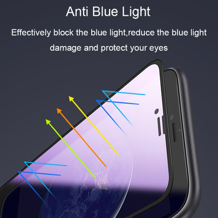 25 PCS AG Matte Anti Blue Light Full Cover Tempered Glass Film For iPhone XR-garmade.com