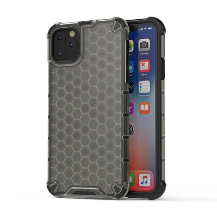 Shockproof Honeycomb PC + TPU Case for iPhone 11(Black)-garmade.com