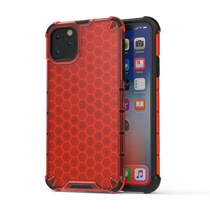 Shockproof Honeycomb PC + TPU Case for iPhone 11(Red)-garmade.com