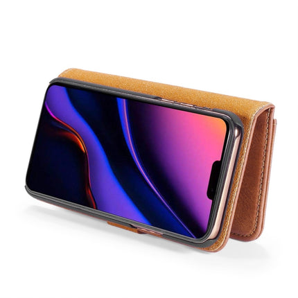 DG.MING Crazy Horse Texture Flip Detachable Magnetic Leather Case with Holder & Card Slots & Wallet for iPhone 11 Pro Max(Brown)-garmade.com