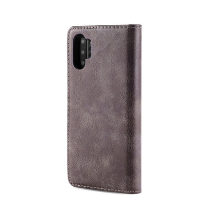 DG.MING Crazy Horse Texture Flip Detachable Magnetic Leather Case with Holder & Card Slots & Wallet for Samsung Galaxy Note 10(Grey)-garmade.com