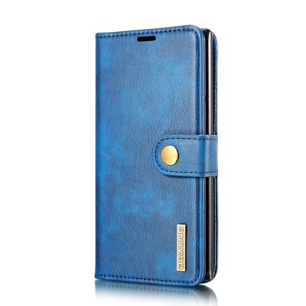 DG.MING Crazy Horse Texture Flip Detachable Magnetic Leather Case with Holder & Card Slots & Wallet for Samsung Galaxy Note 10(Blue)-garmade.com