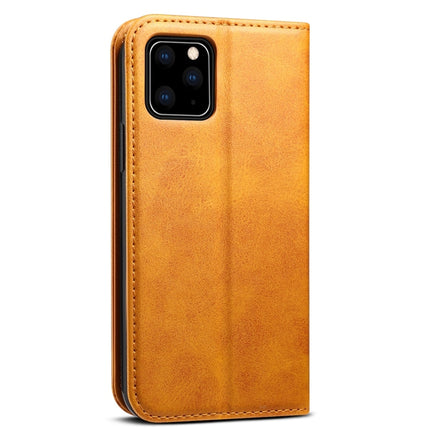 Suteni Calf Texture Horizontal Flip Leather Case with Holder & Card Slots & Wallet for iPhone 11 Pro Max(Khaki)-garmade.com