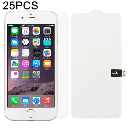 25 PCS Soft Hydrogel Film Full Cover Front Protector with Alcohol Cotton + Scratch Card for iPhone 6 / 7 / 8-garmade.com