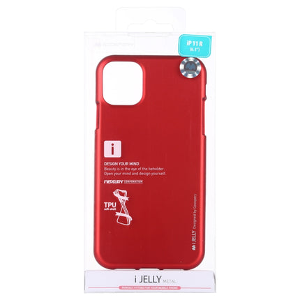 GOOSPERY i-JELLY TPU Shockproof and Scratch Case for iPhone 11(Red)-garmade.com