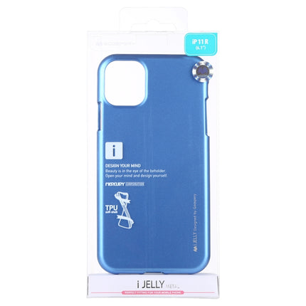 GOOSPERY i-JELLY TPU Shockproof and Scratch Case for iPhone 11(Blue)-garmade.com