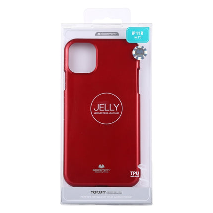 GOOSPERY JELLY TPU Shockproof and Scratch Case for iPhone 11(Red)-garmade.com