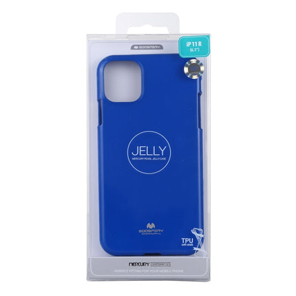 GOOSPERY JELLY TPU Shockproof and Scratch Case for iPhone 11(Blue)-garmade.com