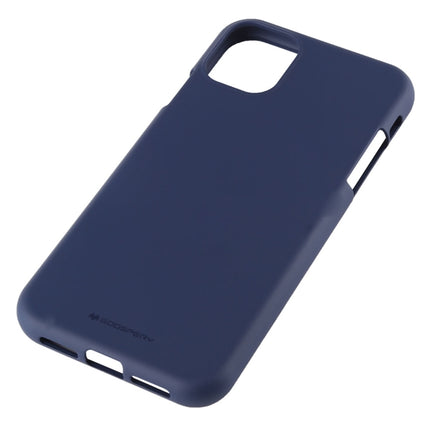 GOOSPERY SOFE FEELING TPU Shockproof and Scratch Case for iPhone 11(Dark Blue)-garmade.com