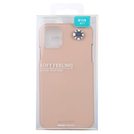 GOOSPERY SOFE FEELING TPU Shockproof and Scratch Case for iPhone 11(Apricot)-garmade.com