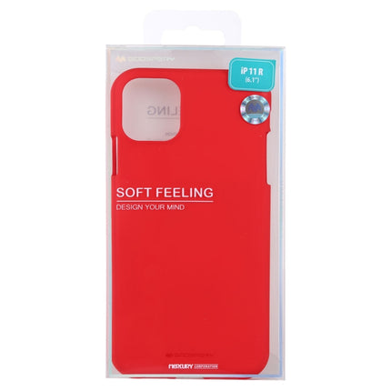 GOOSPERY SOFE FEELING TPU Shockproof and Scratch Case for iPhone 11(Red)-garmade.com