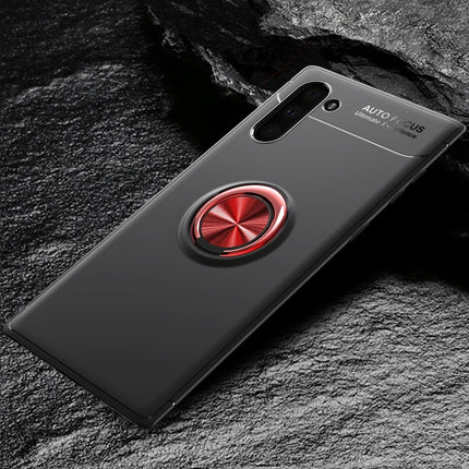 lenuo Shockproof TPU Case with Invisible Holder For Galaxy Note10(Black Red)-garmade.com