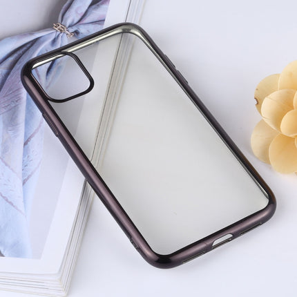 Transparent TPU Anti-Drop And Waterproof Mobile Phone Protective Case for iPhone 11(Black)-garmade.com
