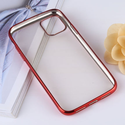 Transparent TPU Anti-Drop And Waterproof Mobile Phone Protective Case for iPhone 11(Red)-garmade.com