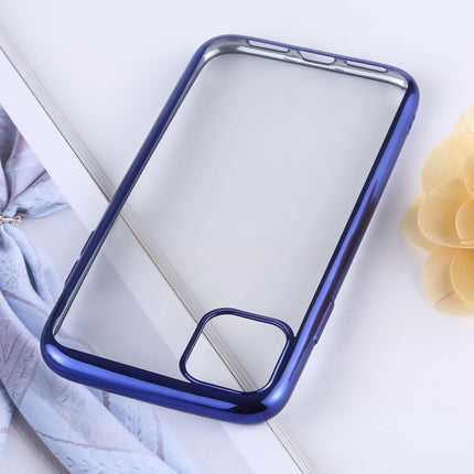 Transparent TPU Anti-Drop And Waterproof Mobile Phone Protective Case for iPhone 11(Blue)-garmade.com