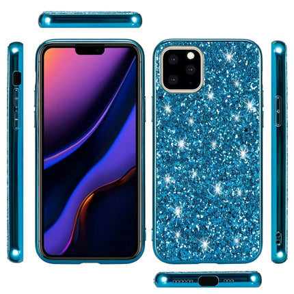 Glitter Powder Shockproof TPU Protective Case for iPhone 11(Blue)-garmade.com