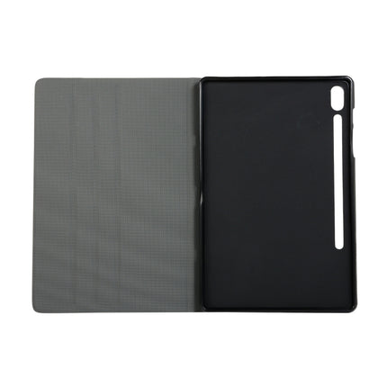 Voltage Elastic Texture Horizontal Flip Leather Case for Galaxy Tab S6 T860, with Holder(Green)-garmade.com