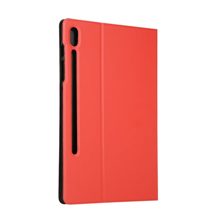 Voltage Elastic Texture Horizontal Flip Leather Case for Galaxy Tab S6 T860, with Holder(Red)-garmade.com