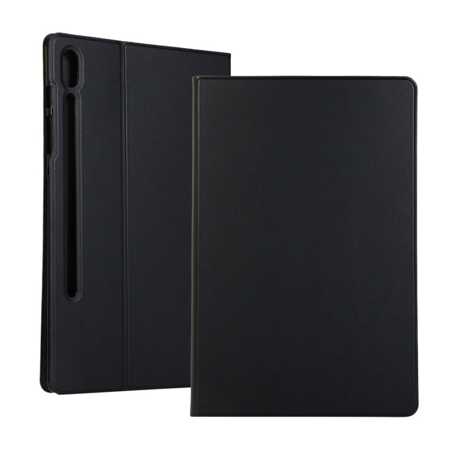 Voltage Elastic Texture Horizontal Flip Leather Case for Galaxy Tab S6 T860, with Holder(Black)-garmade.com