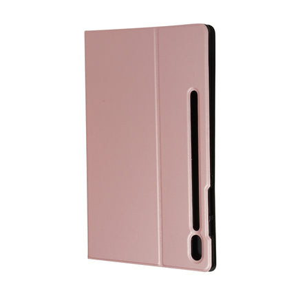 Voltage Elastic Texture Horizontal Flip Leather Case for Galaxy Tab S6 T860, with Holder(Rose Gold)-garmade.com