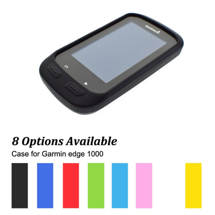 Bicycle Code Table Shockproof Silicone Colorful Protective Case for Garmin Edge 1000, Host not Included(Green)-garmade.com