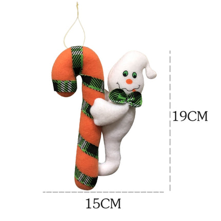 CX189008 Halloween Creative Hanging Dolls Gifts Plush Pendant Decorative Props(Ghost)-garmade.com
