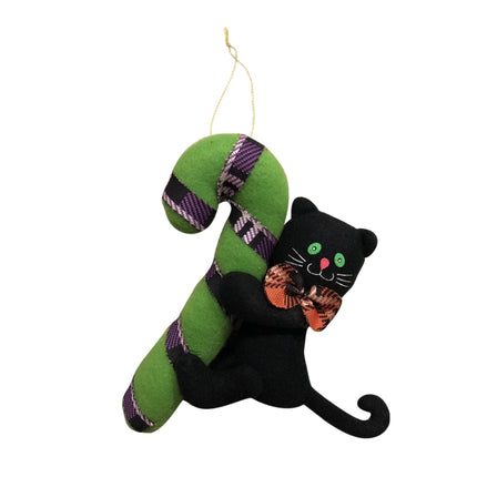 CX189008 Halloween Creative Hanging Dolls Gifts Plush Pendant Decorative Props(Black Cat)-garmade.com