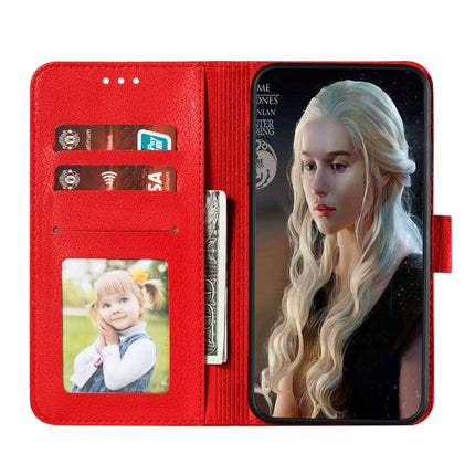 Feather Pattern Litchi Texture Horizontal Flip Leather Case with Wallet & Holder & Card Slots For iPhone XS Max(Red)-garmade.com