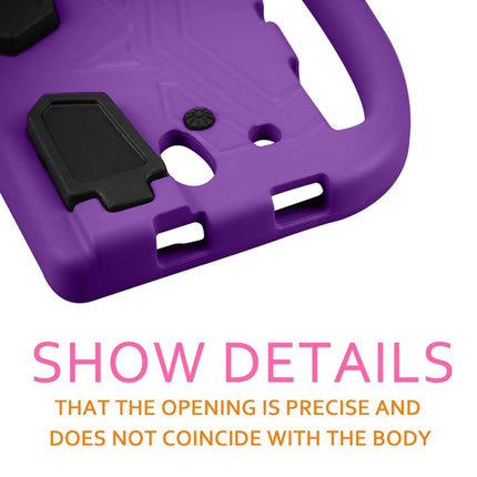 Shockproof EVA Bumper Case with Handle & Holder for Galaxy 8 inch(Purple)-garmade.com