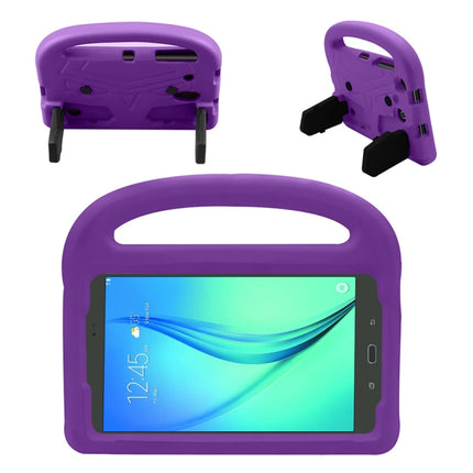 Shockproof EVA Bumper Case with Handle & Holder for Galaxy 8 inch(Purple)-garmade.com