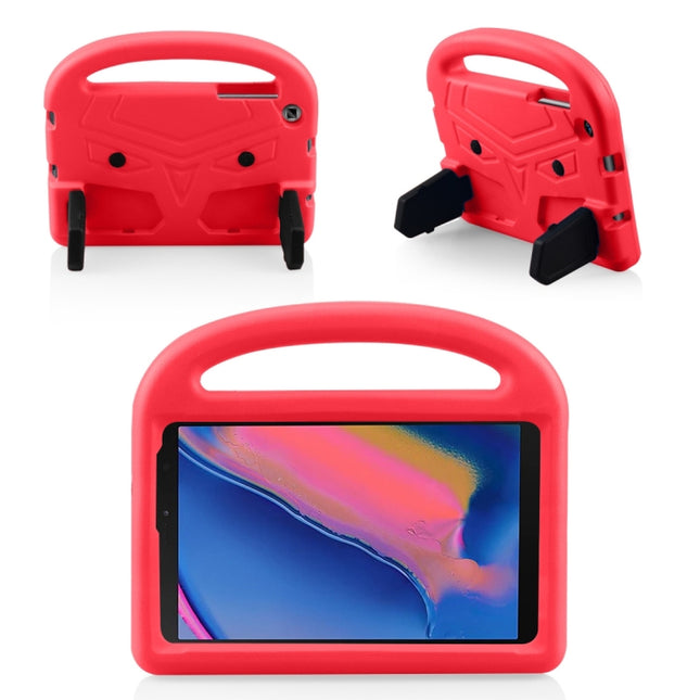 Shockproof EVA Bumper Case with Handle & Holder for Galaxy Tab A 8 (2019) P200 / P205(Red)-garmade.com