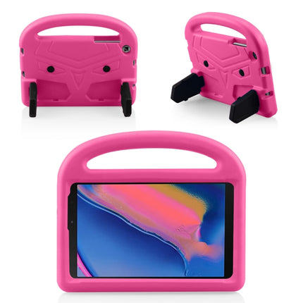 Shockproof EVA Bumper Case with Handle & Holder for Galaxy Tab A 8 (2019) P200 / P205(Rose Red)-garmade.com