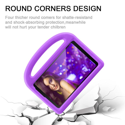 Shockproof EVA Bumper Case with Handle & Holder for Galaxy Tab A 8 (2019) P200 / P205(Purple)-garmade.com
