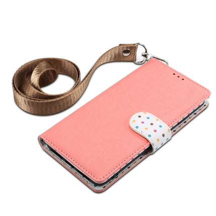Wave Point Horizontal Flip Leather Case with Card Slots & Holder & Wallet & Lanyard for iPhone 11 Pro Max(Pink)-garmade.com