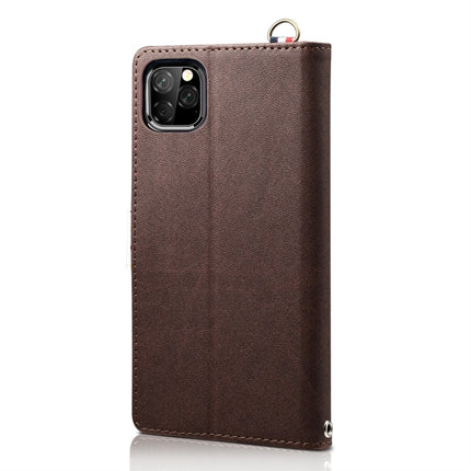 Wave Point Horizontal Flip Leather Case with Card Slots & Holder & Wallet & Lanyard for iPhone 11 Pro Max(Brown)-garmade.com