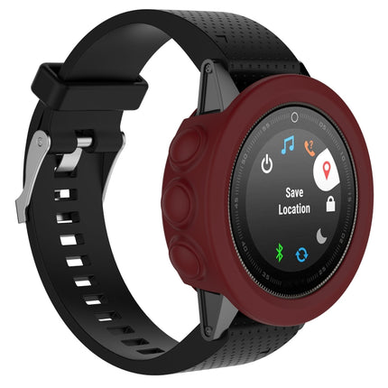 Smart Watch Silicone Protective Case, Host not Included for Garmin Fenix 5S(Dark Red)-garmade.com
