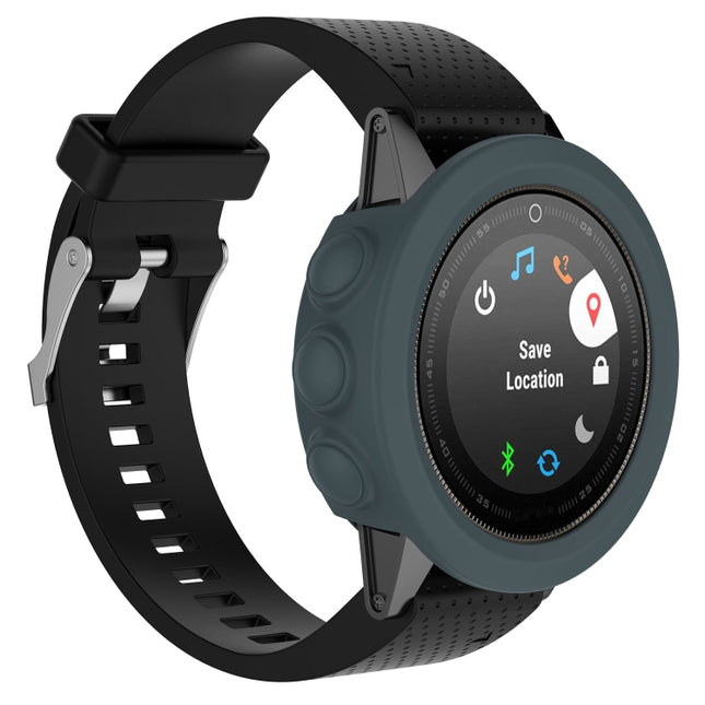 Smart Watch Silicone Protective Case, Host not Included for Garmin Fenix 5S(Navy Blue)-garmade.com