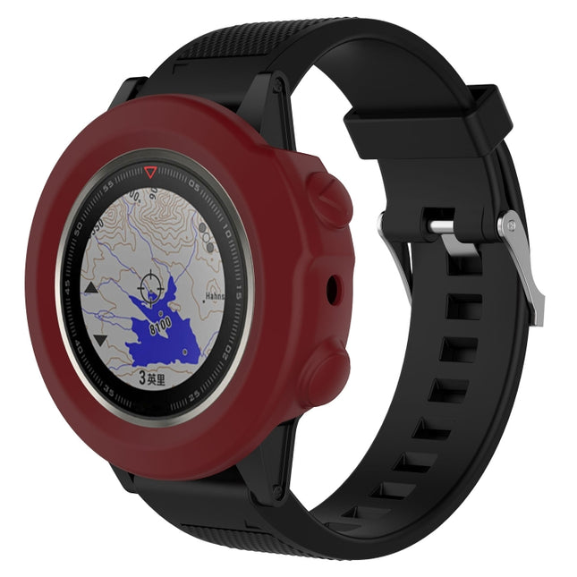 Smart Watch Silicone Protective Case, Host not Included for Garmin Fenix 5X(Dark Red)-garmade.com
