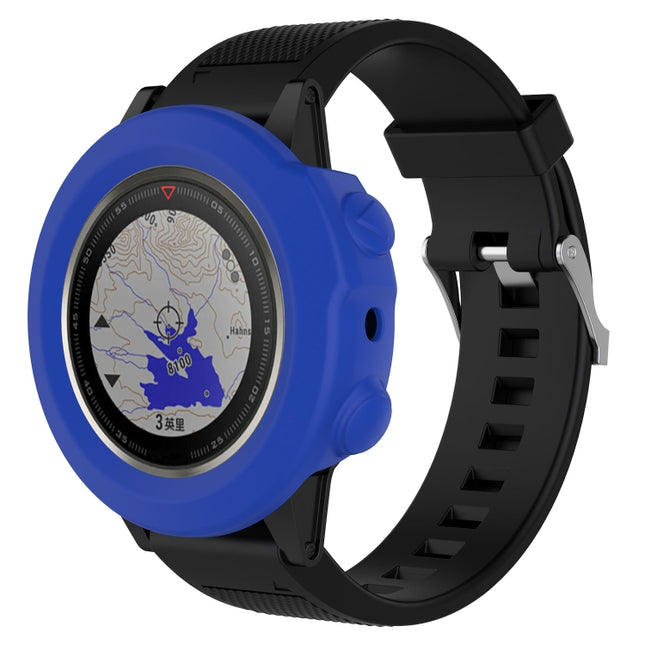 Smart Watch Silicone Protective Case, Host not Included for Garmin Fenix 5X(Dark Blue)-garmade.com